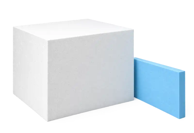 Blocs d'EPS et plaques en EPS, XPS et EPP pour la CUT2000S
