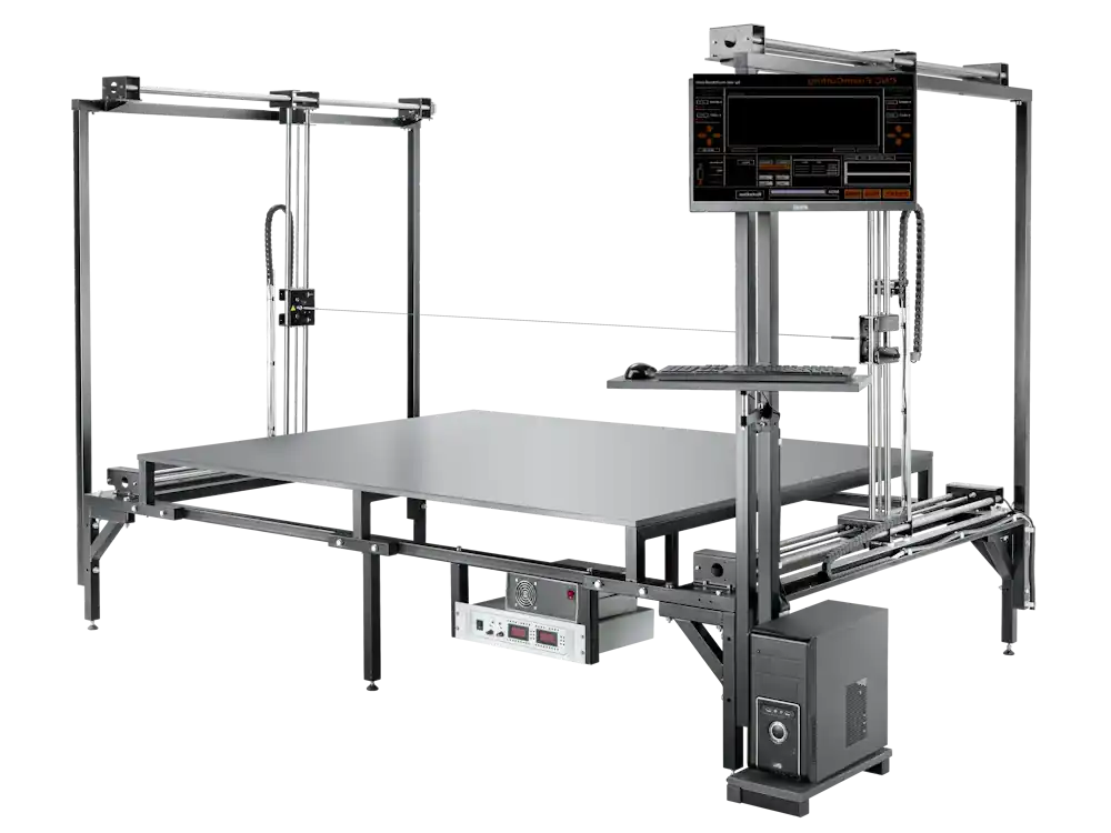 CUT2100S avec table de machine fixe