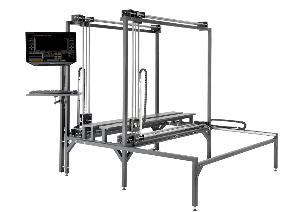 CUT2510S avec table de machine réglable