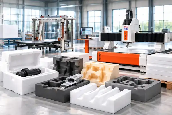 Production d'emballages de protection – découpes et calages contournés