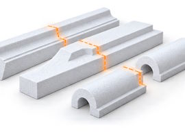 Block preparation for roller shutter box profiles